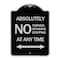 Signmission Absolutely No Parking Standing or Stopping at Anytime with Bidirectional Arrow, A-DES-BS-1824-24359 A-DES-BS-1824-24359 - alternate 1